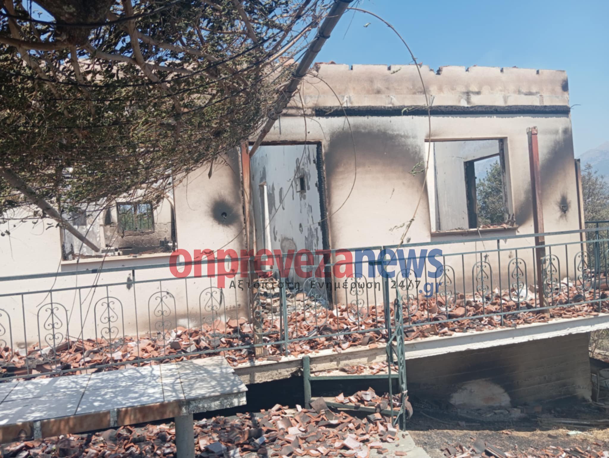 Φωτιά στην Πρέβεζα: Ανυπολόγιστες καταστροφές στο Δρυόφυτο – Δείτε εικόνες