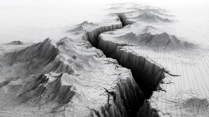 Επιστήμονες που ανέλυσαν το υλικό από τον σεισμό στη Μιανμάρ ανακάλυψαν την πρώτη οπτική απόδειξη κυρτού ολισθήματος ρήγματος, επιβεβαιώνοντας μια μακροχρόνια γεωλογική θεωρία. Φωτογραφία: AI/ScienceDaily.com