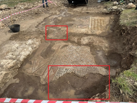 Εκπληκτική ανακάλυψη: Αρχαιολόγοι βρήκαν ψηφιδωτό 1.500 Ετών με το Άστρο του Δαβίδ και μία μυστηριώδη ελληνική επιγραφή