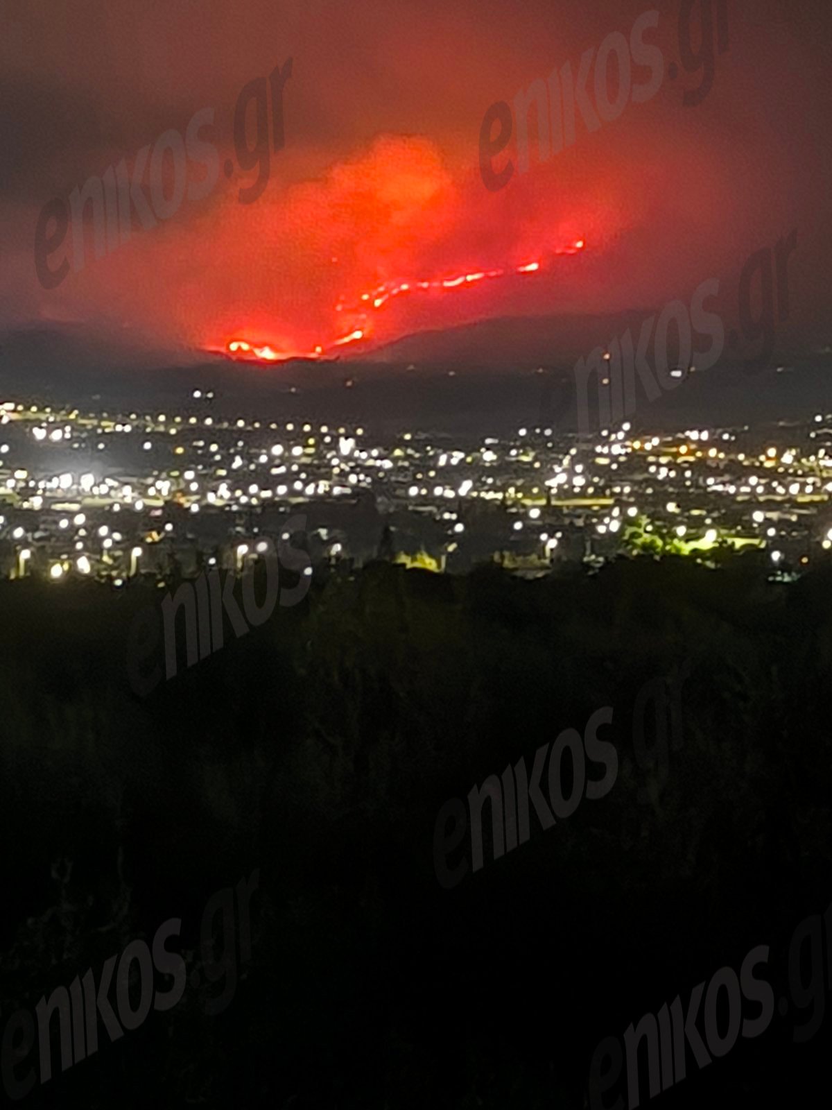 Φωτιά στην Αχαΐα: Συνεχίζει το καταστροφικό της έργο η πυρκαγιά – Δείτε φωτό αναγνώστη