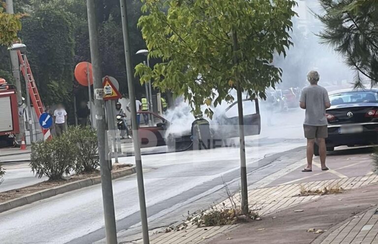 Αγία Παρασκευή: Αυτοκίνητο τυλίχτηκε στις φλόγες εν κινήσει – ΒΙΝΤΕΟ