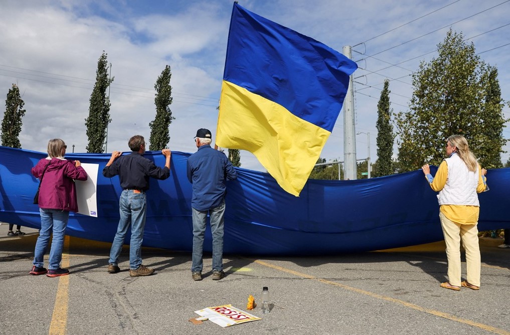 Αλάσκα διαδηλώσεις Ουκρανία