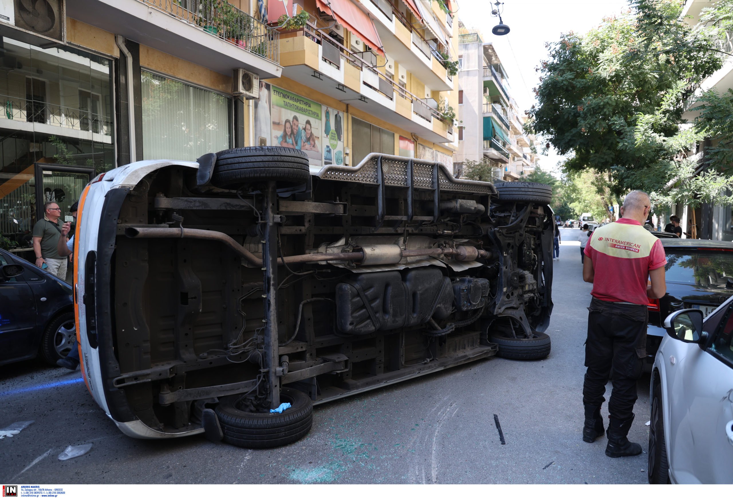 Ιδιωτικό ασθενοφόρο, Γουδή, Γουδί, τροχαίο