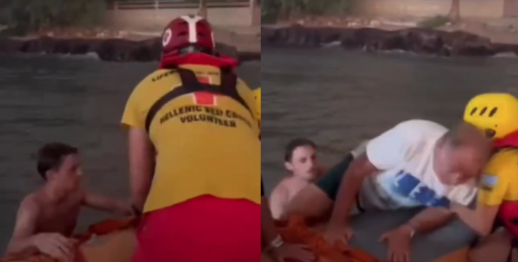 συγκλονιστική διάσωση στα Βραχναίικα Αχαΐας