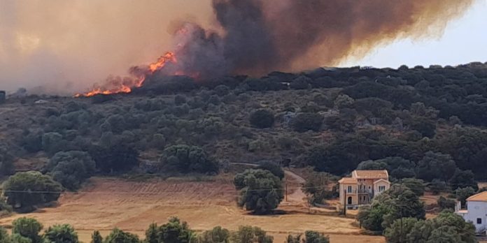 Κεφαλονιά: Μάχη με τις αναζωπυρώσεις στο Καραβάδο – Δείτε ΦΩΤΟ και ΒΙΝΤΕΟ
