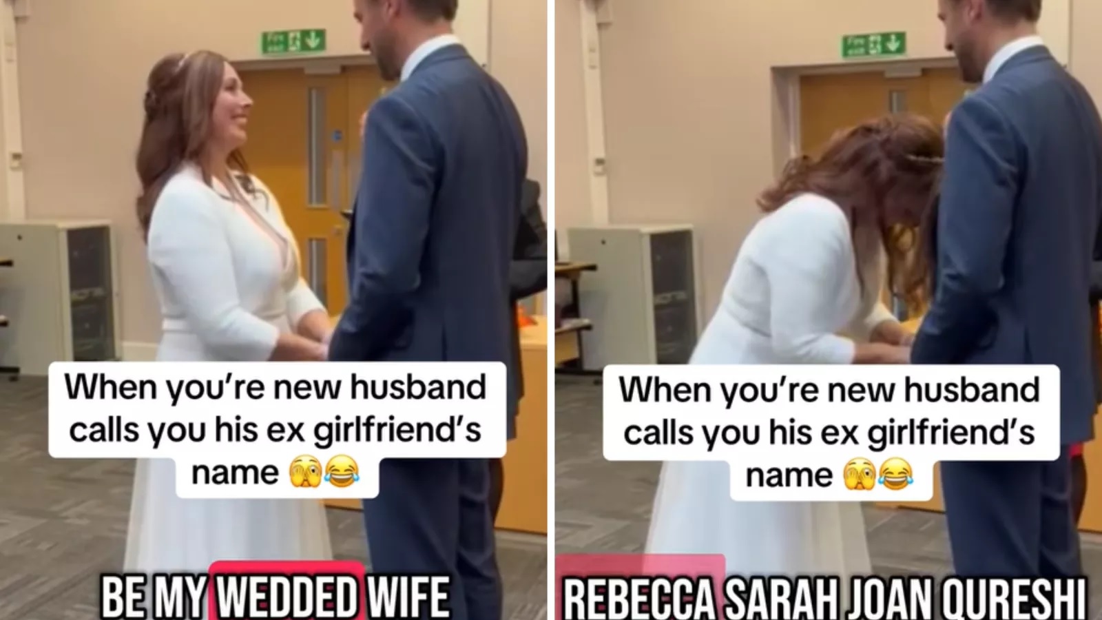 Διάσημη σκηνή από «Τα Φιλαράκια» έγινε πραγματικότητα – Γαμπρός αποκάλεσε την νύφη με το όνομα της πρώην του – ΒΙΝΤΕΟ