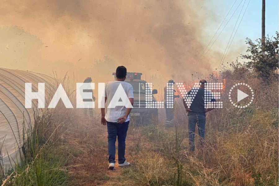 Ηλεία: Ανεξέλεγκτη η φωτιά στα Λεχαινά – Ενισχύθηκαν οι δυνάμεις της Πυροσβεστικής – ΦΩΤΟ και ΒΙΝΤΕΟ