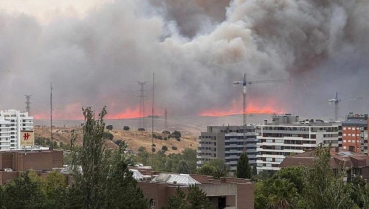 Ισπανία Μαδρίτη φωτιά