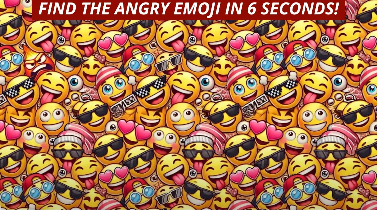 Οπτική ψευδαίσθηση: Μόνο αν έχεις παρατηρητικότητα ντετέκτιβ θα βρεις το θυμωμένο emoji σε 7 δευτερόλεπτα