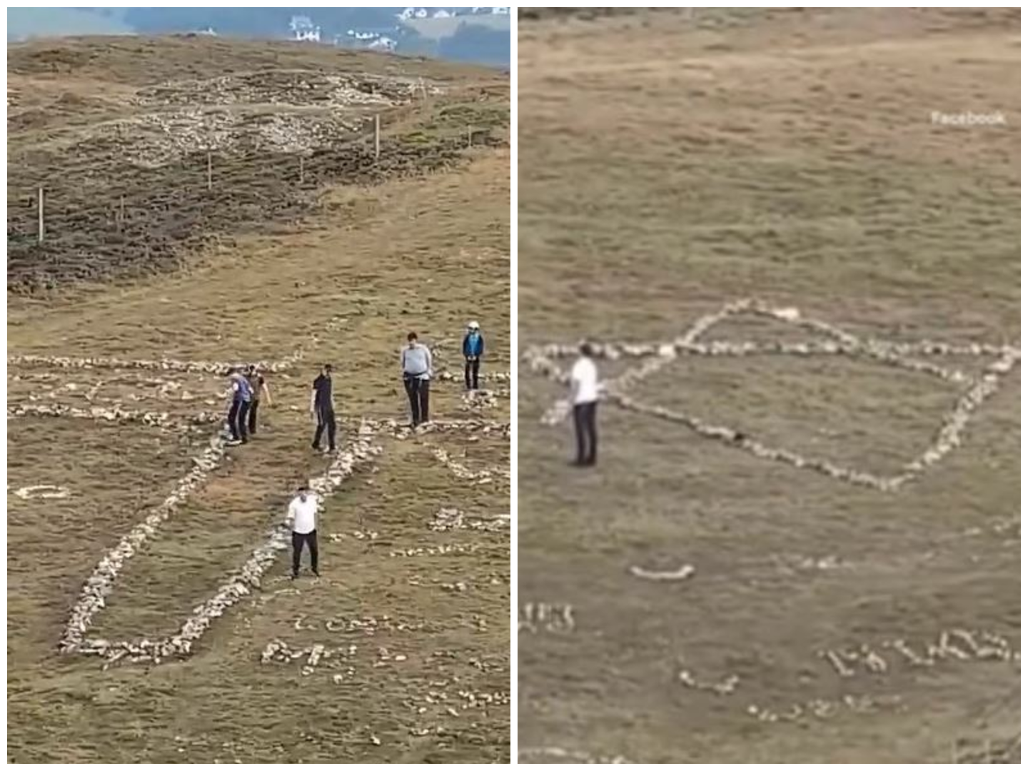 Σάλος στην Ουαλία: Τουρίστες «αποκαθήλωσαν» χριστιανικό σταυρό 50 ετών για να φτιάξουν Άστρο του Δαβίδ – Οι αντιδράσεις και η αποκατάσταση