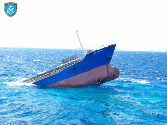 Σητεία, Φορτηγό πλοίο, βύθιση