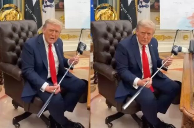 Ντόναλντ Τραμπ μπαστούνι γκολφ Ζελένσκι