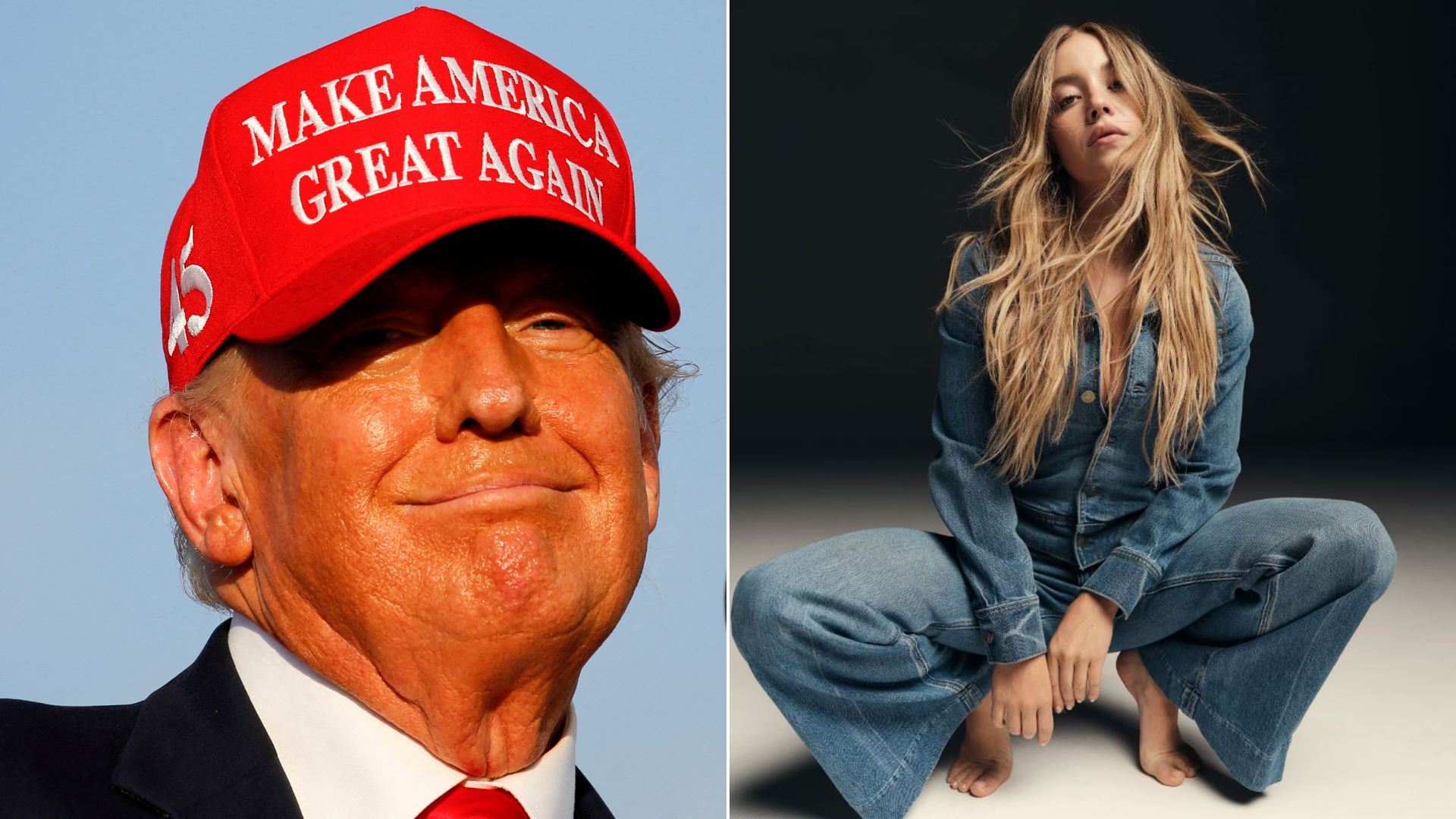 Ο Τραμπ επαινεί τη Σίντνεϊ Σουΐνι και τη διαφήμισή της: «Αν είναι Ρεπουμπλικανή, τότε είναι φανταστική»