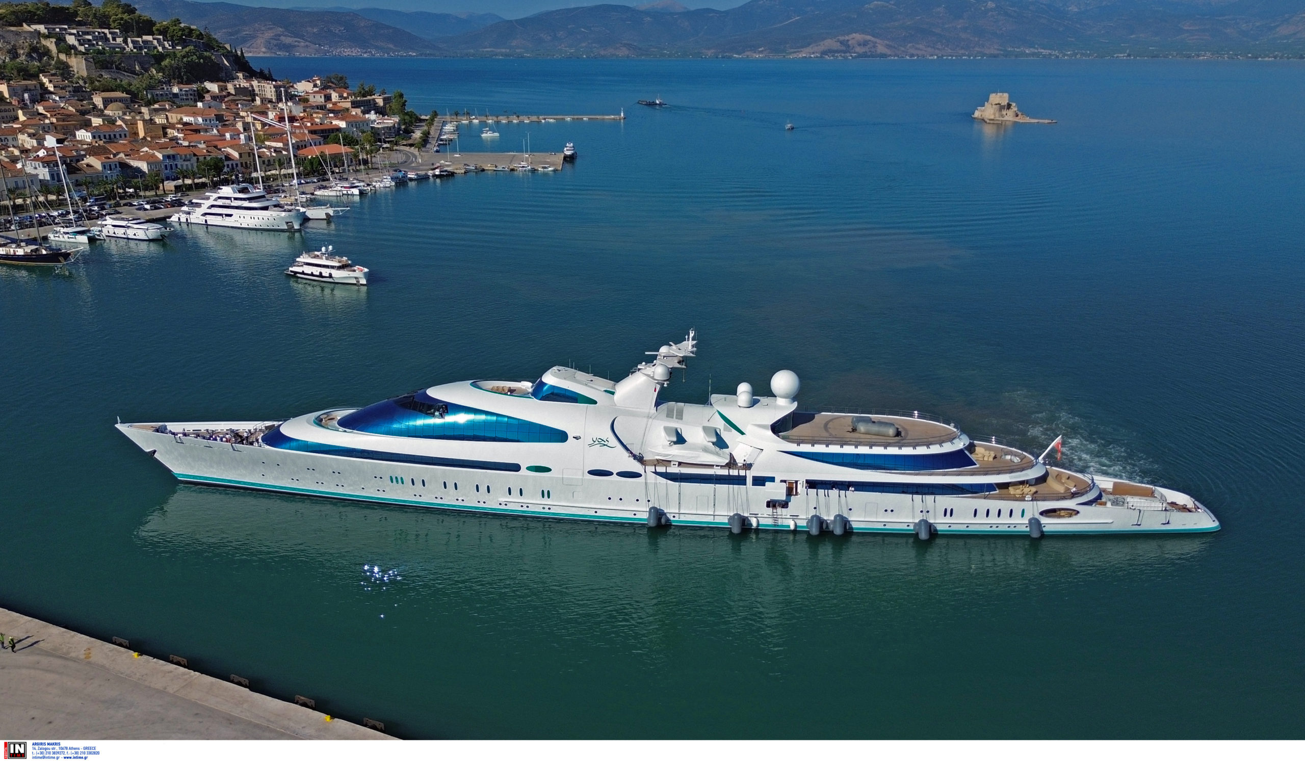 Ναύπλιο: Στο λιμάνι το super yacht «Yas» της βασιλικής οικογένειας των Ηνωμένων Αραβικών Εμιράτων – ΦΩΤΟ και ΒΙΝΤΕΟ
