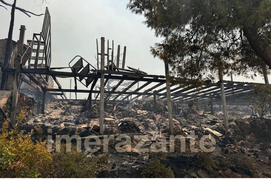 φωτιά στη Ζάκυνθο, ταβέρνα