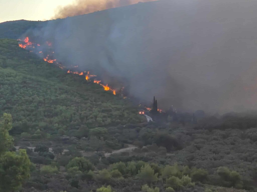 Φωτιά στη Ζάκυνθο: Ήχησε το 112 για εκκένωση – «Αν βρίσκεστε στην περιοχή Αγαλά, απομακρυνθείτε προς Κερί»