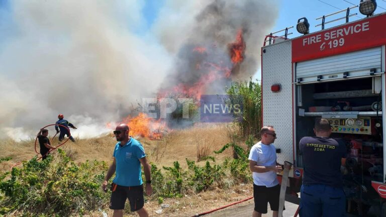 Ζάκυνθος: Κινητοποίηση για φωτιά κοντά σε σπίτια στους Αμπελόκηπους – Άμεση η επέμβαση της Πυροσβεστικής