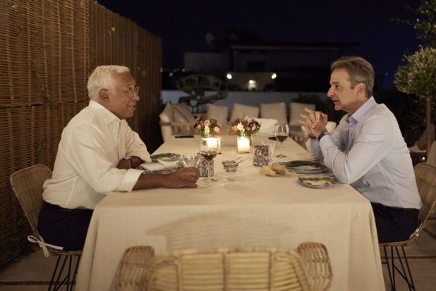 Κυριάκος Μητσοτάκης: Παρέθεσε δείπνο στον πρόεδρο του Ευρωπαϊκού Συμβουλίου Αντόνιο Κόστα