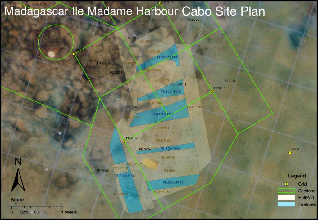 Χάρτης που δείχνει τα σημεία των ανασκαφών. Φωτογραφία: Φωτογραφία: https://shipwreckcenter.org/