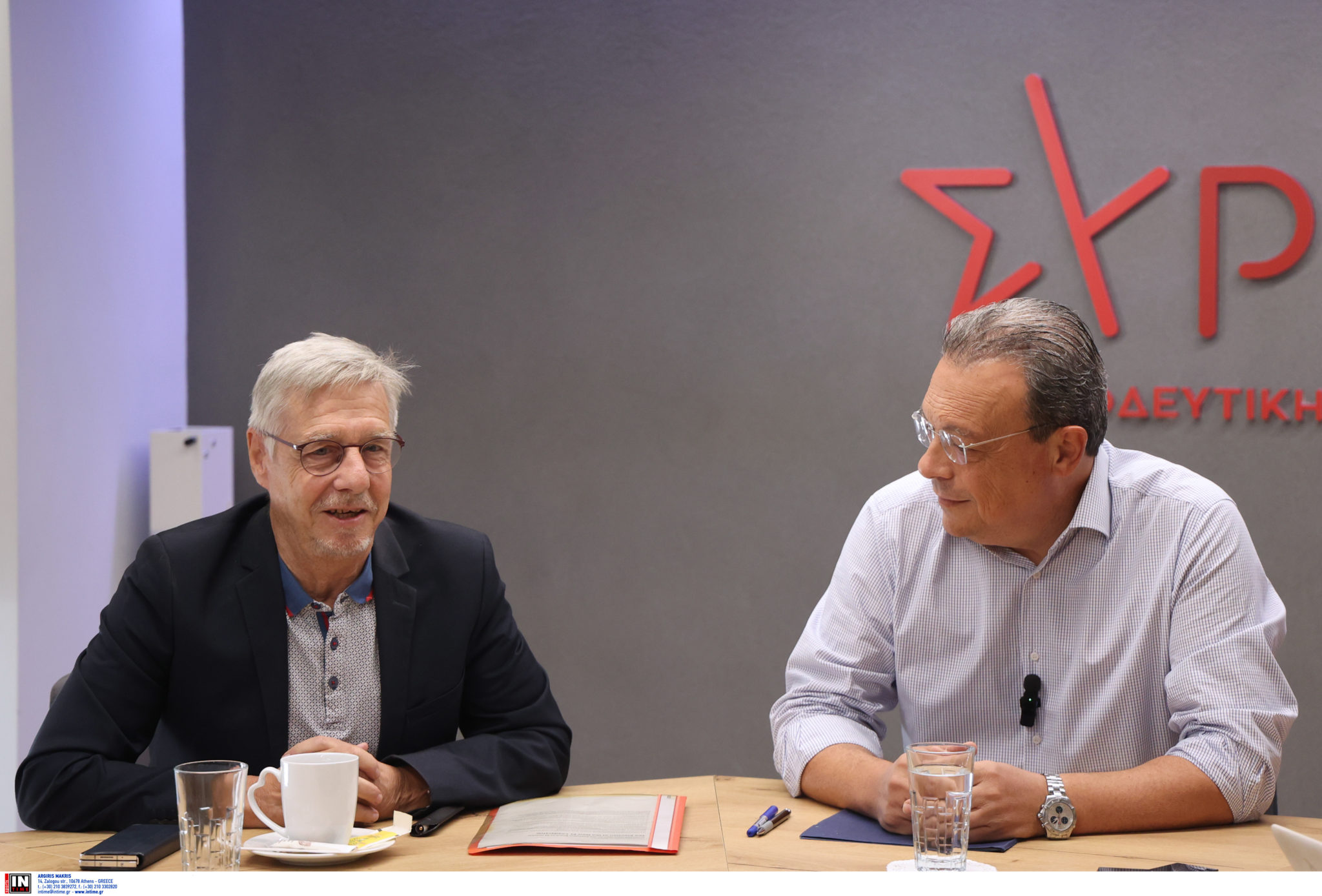 Φάμελλος: Συναντήθηκε με τον πρόεδρο του Κόμματος της Ευρωπαϊκής Αριστεράς Βάλτερ Μπάιερ