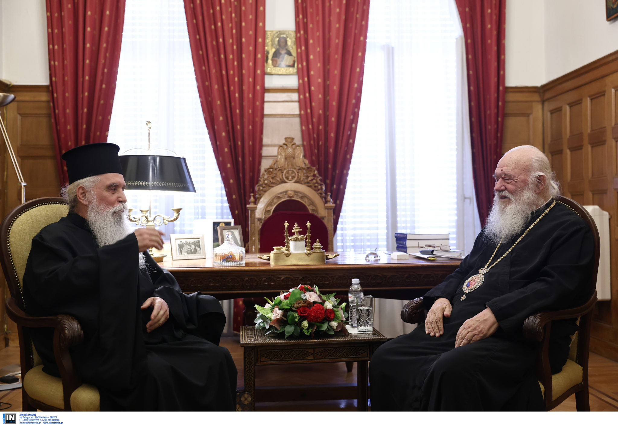 Αρχιεπίσκοπος Ιερώνυμος: Συναντήθηκε με τον νέο αρχιεπίσκοπο Σινά, Συμεών