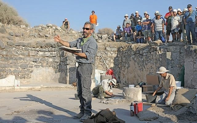 Ο Δρ. Michael Eisenberg, επικεφαλής των ανασκαφών στον Ίππο. Φωτογραφία: Εθνικό πάρκο της Susita