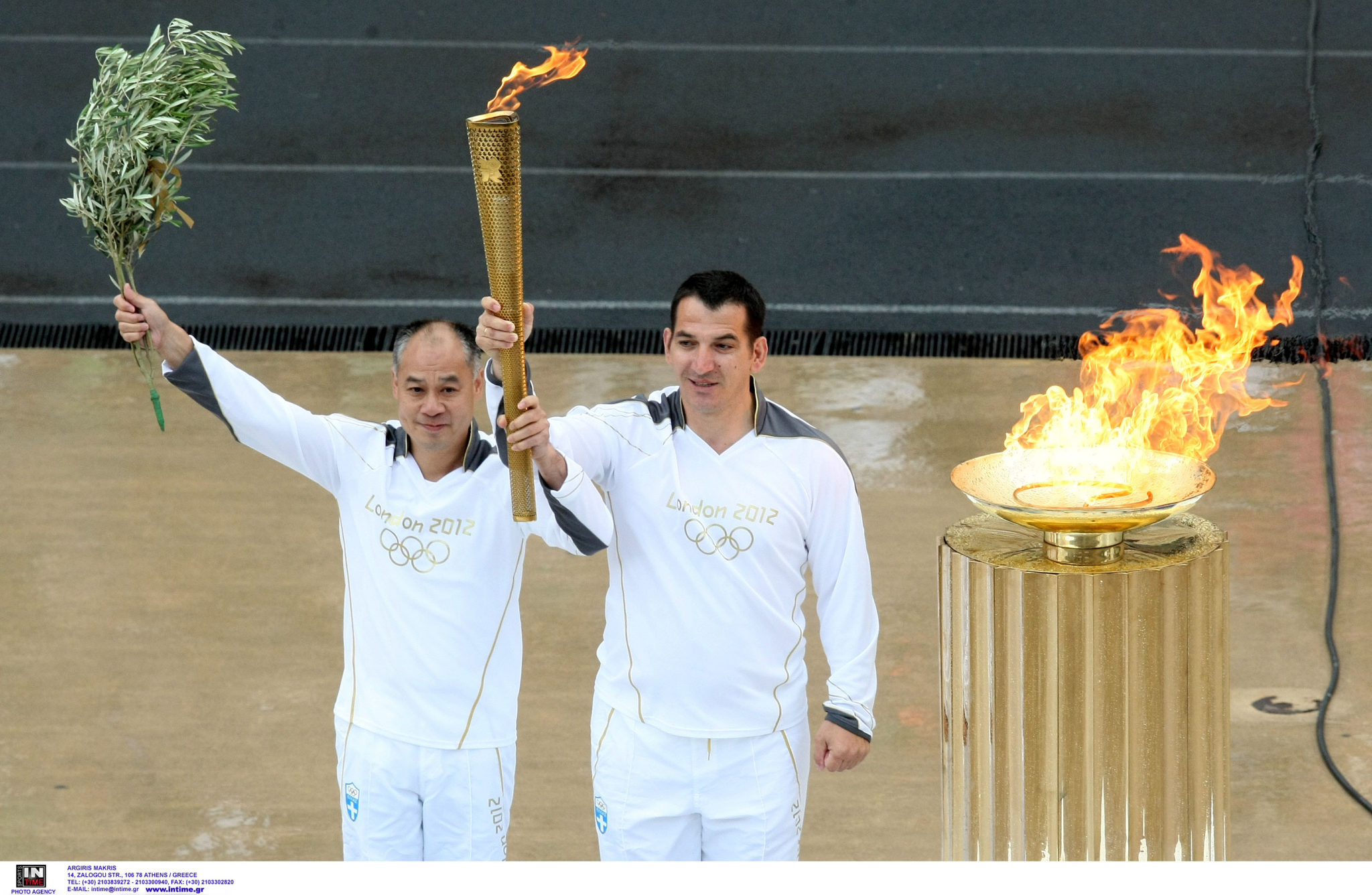 Πύρρος Δήμας Λονδίνο 2012, Ολυμπιακή Φλόγα