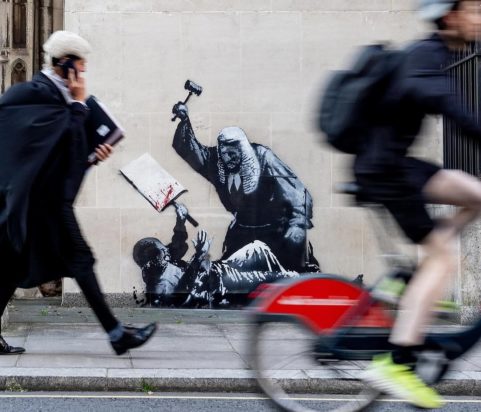 Banksy, Δικαστήριο, Λονδίνο
