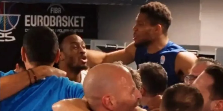 Γιάννης Αντετοκούνμπο πάρτι αποδυτήρια