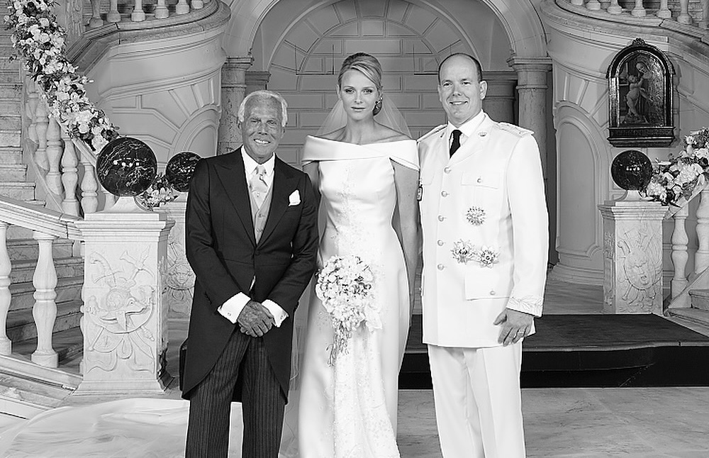 Μονακό: Το «αντίο» της πριγκίπισσας Σαρλίν στον Τζόρτζιο Αρμάνι και η φωτογραφία με το εντυπωσιακό νυφικό