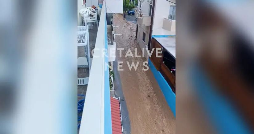 Ηράκλειο: Αίτημα να κηρυχθούν σε κατάσταση έκτακτης ανάγκης περιοχές του Δήμου Μινώα Πεδιάδος – Προβλήματα από τη δυνατή νεροποντή