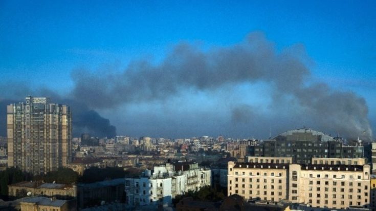 Κίεβο Ουκρανία καπνός επίθεση