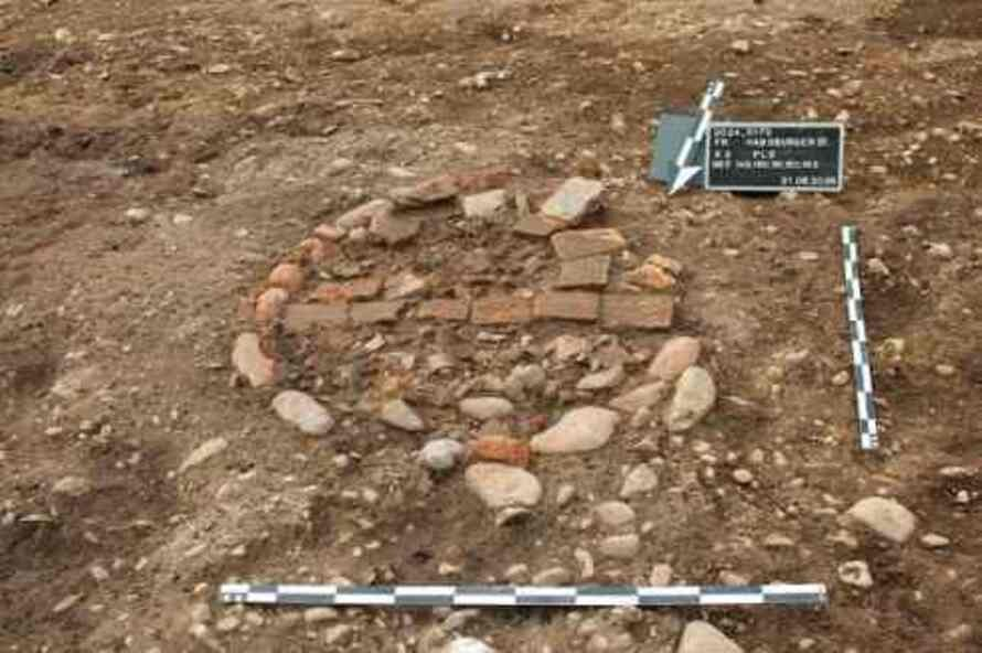 Κοντινή λήψη του Ziegelgasse στη διάρκεια των ανασκαφών. Φωτογραφία: LAD/E&B