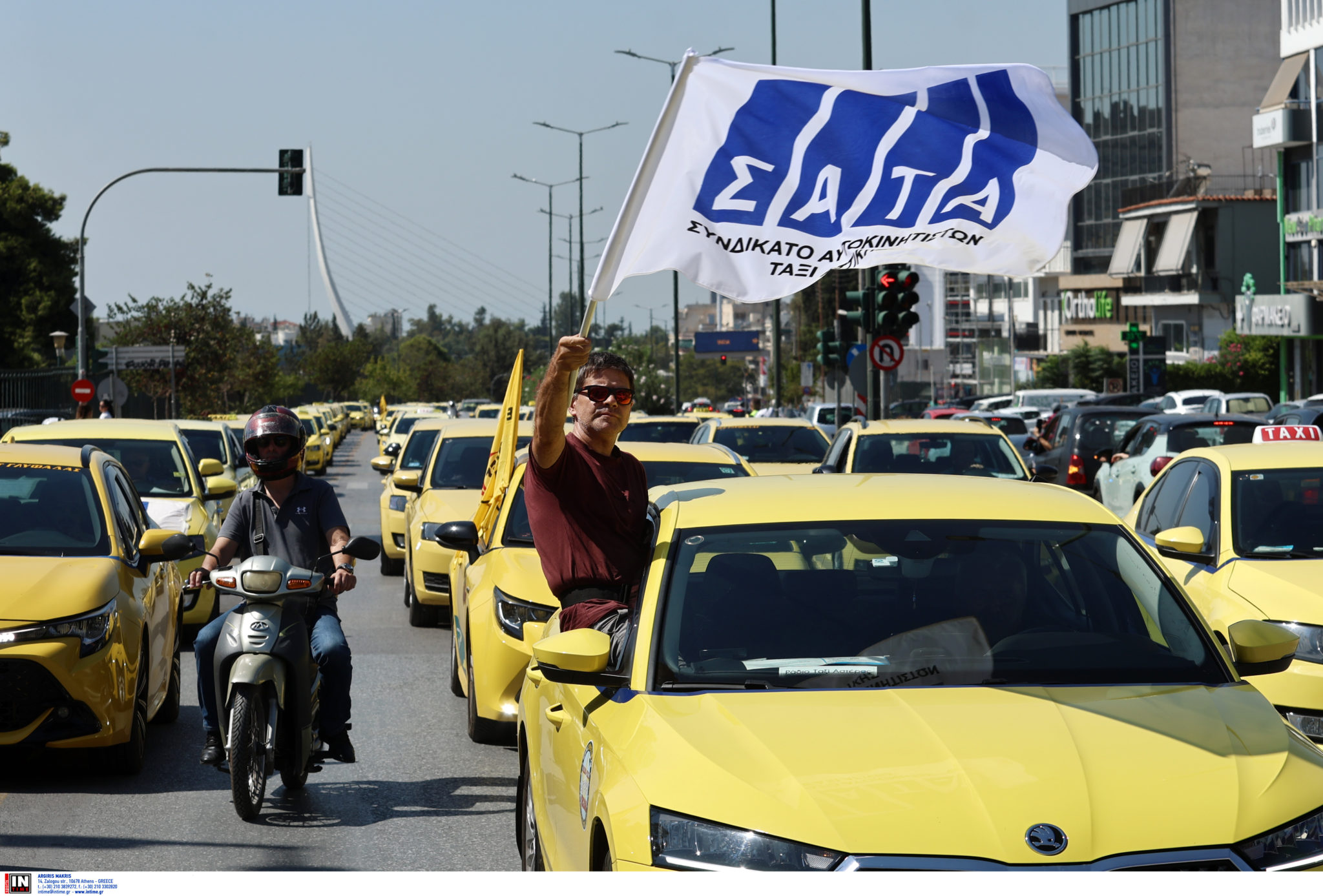Πορεία διαμαρτυρίας- ταξί