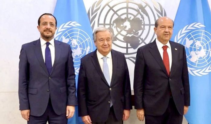 Τατάρ με Χριστοδουλίδη και Γκουτέρες