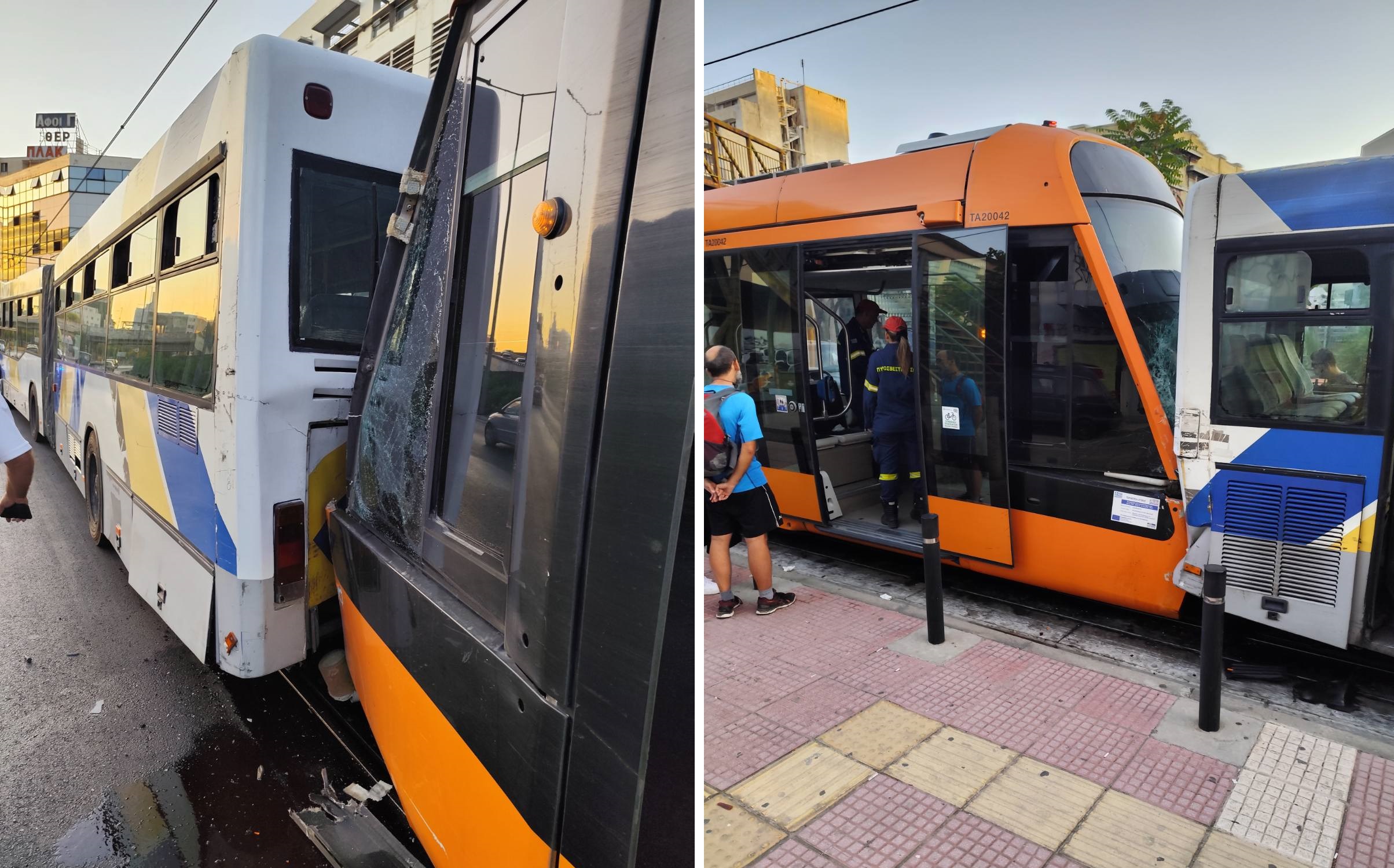 Τροχαίο, Πειραιάς, Τραμ, Λεωφορείο