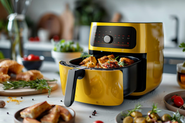 Air fryer: Ξεχάστε το τρίψιμο - Η απλή μέθοδος καθαρισμού που διαλύει τους επίμονους λεκέδες σε 5 λεπτά