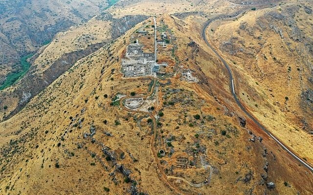 Εναέρια λήψη των ανασκαφών. Φωτογραφία: Αρχαιολογικό πάρκο Sussita.