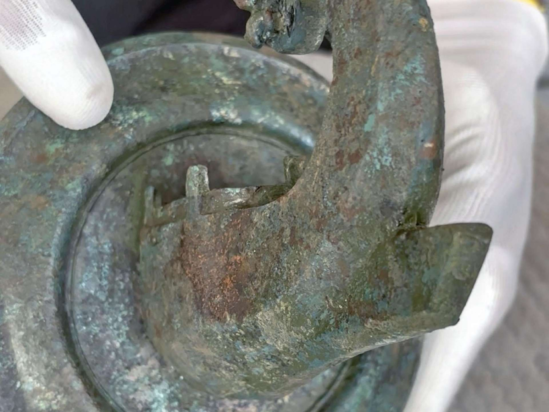 Το μπρούτζινο εύρημα ανακαλύφθηκε πέρσι στη διάρκεια ανασκαφών στη δεύτερη αυλή της Neue Residenz. Φωτογραφία: ORF