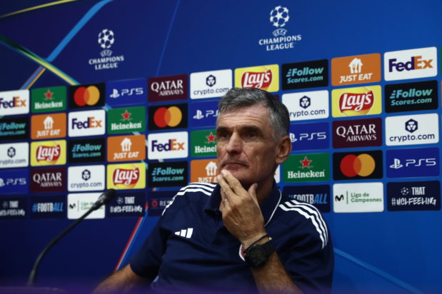 Χοσέ Λουίς Μεντιλίμπαρ σε συνέντευξη Τύπου για τον αγώνα με την Μπαρτσελόνα