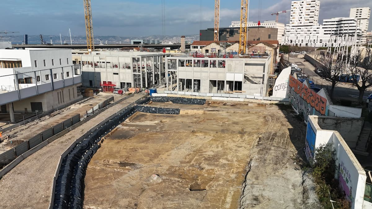 Άποψη του βόρειου μισού τμήματος. Φωτογραφία: B. Fabry / Inrap
