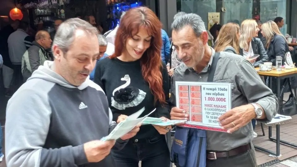 Νίκος Ηλιάδης, λαχειοπώλης στην Καβάλα