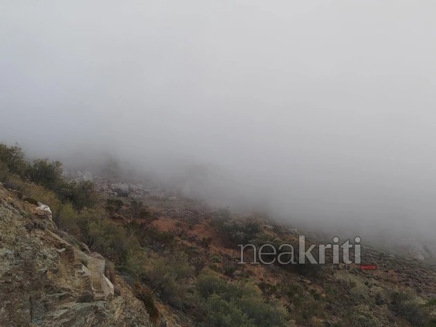 Κρήτη, Λασίθι, ομίχλη, σύννεφα