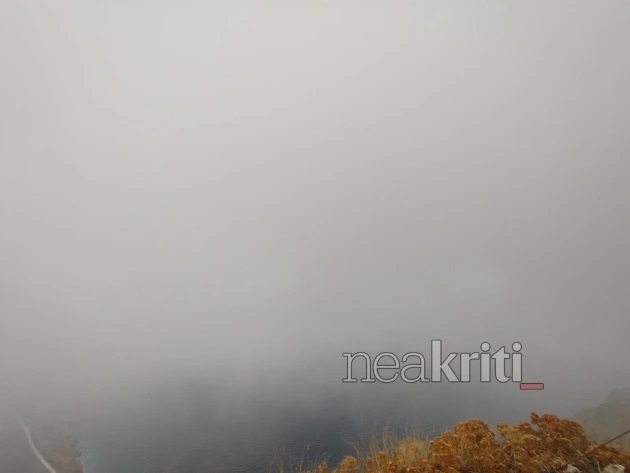 Κρήτη, Λασίθι, ομίχλη, σύννεφα