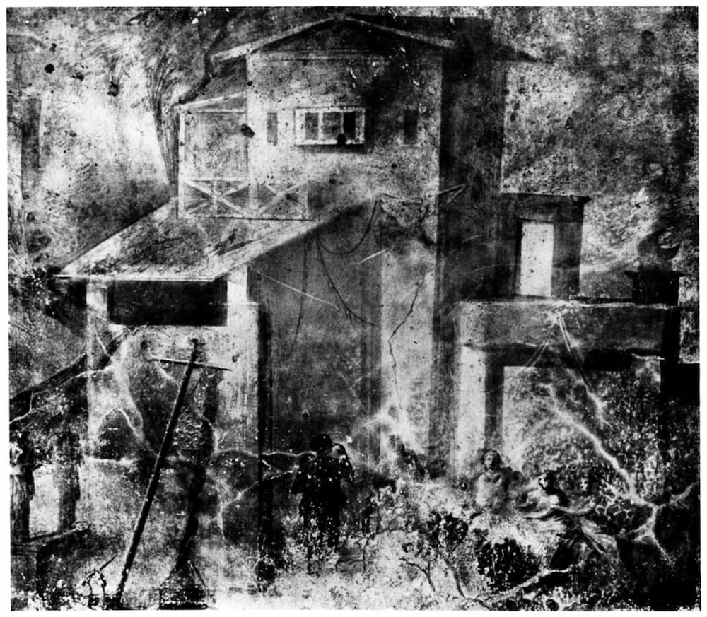 Τοιχογραφία που απεικονίζει έναν από τους πύργους. Φωτογραφία: Αρχαιολογικό πάρκο της Πομπηίας