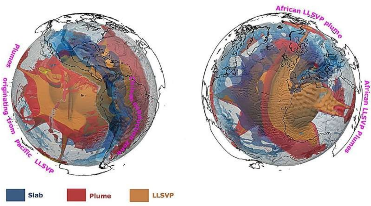Επιστήμονες θέλησαν να καταλάβουν καλύτερα τη σεισμική ανισοτροπία μοντελοποιώντας διαφορετικές πτυχές του μανδύα και των τολυπών του. Φωτογραφία: Geochemistry, Geophysics, Geosystems (2025). DOI: 10.1029/2025gc012510