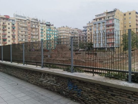 Θεσσαλονίκη- μεταλλικός φράχτης- Αγγελούδης