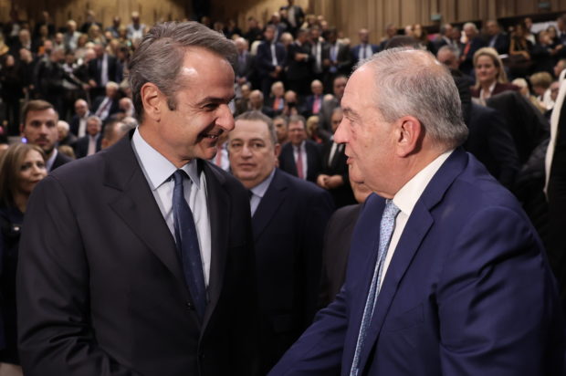 Κυριάκος Μητσοτάκης, Κώστας Καραμανλής, παρουσίαση βιβλίου Στυλιανίδη