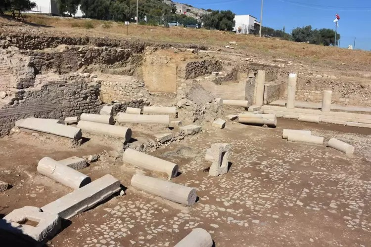 Η αγορά 1.800 ετών που ανακαλύφθηκε πρόσφατα στην Μητρόπολη. Φωτογραφία: Anatolian Archaeology