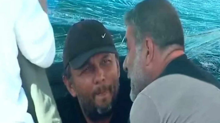 Βασίλης Μπισμπίκης δίπλα στον Πάνο Ρούτσι